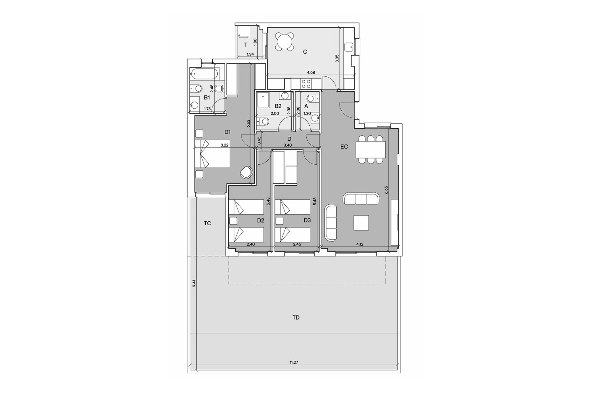 Herverkoop - Appartement / flat -
